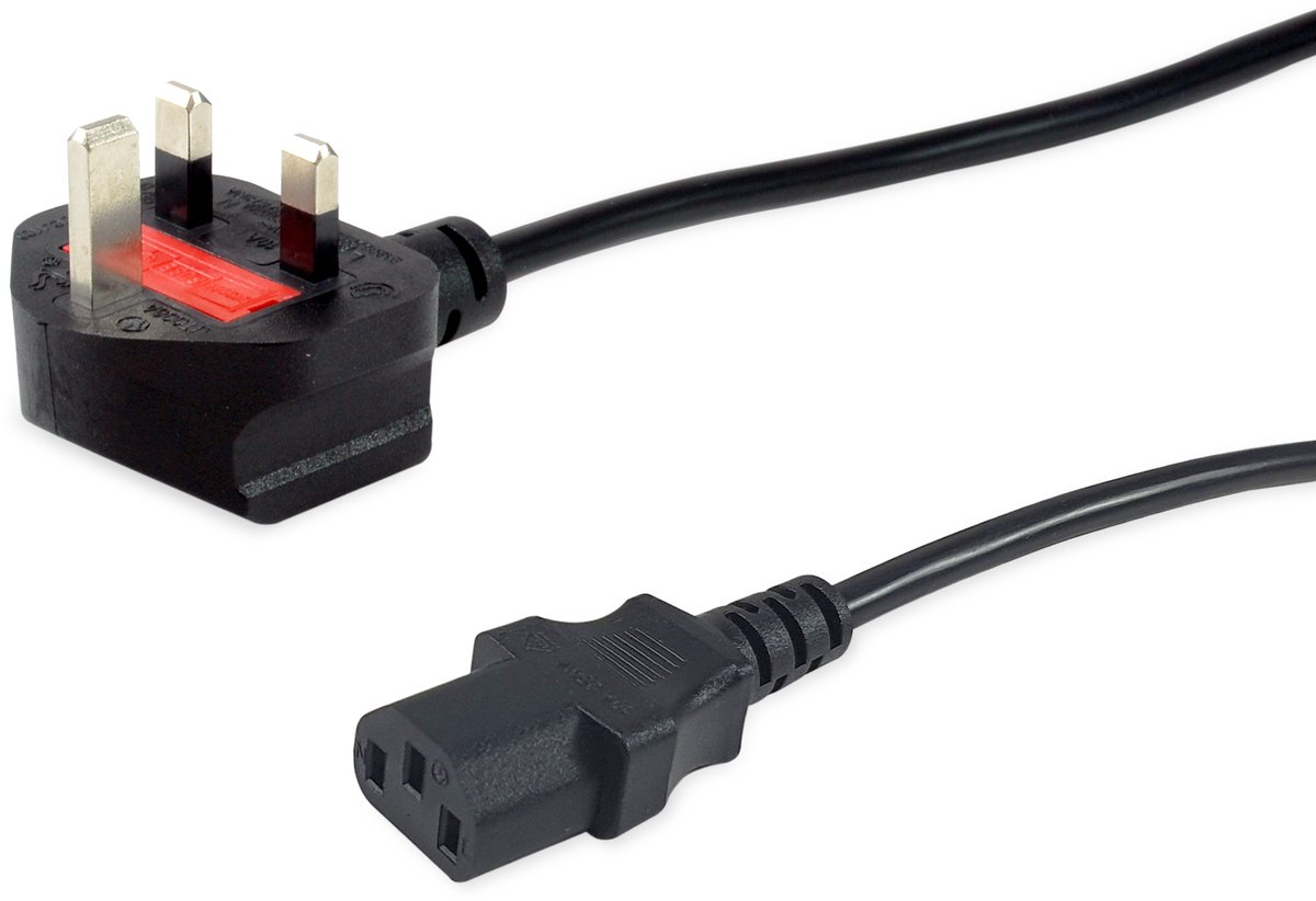 Equip 112300 electriciteitssnoer Zwart 2 m IEC C13 BS 1363
