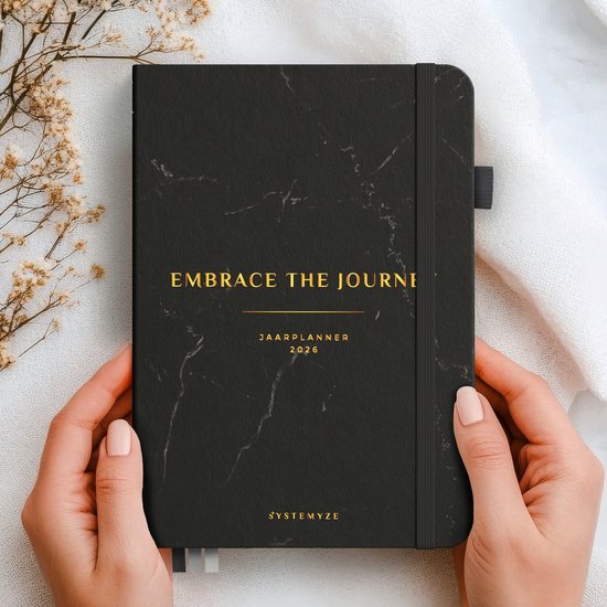 Systemyze Agenda 2025 Adultes - Planificateur 2025 - Journal - Organisateur - Inclus feuilles d'autocollants - Format A5 - Anthracite