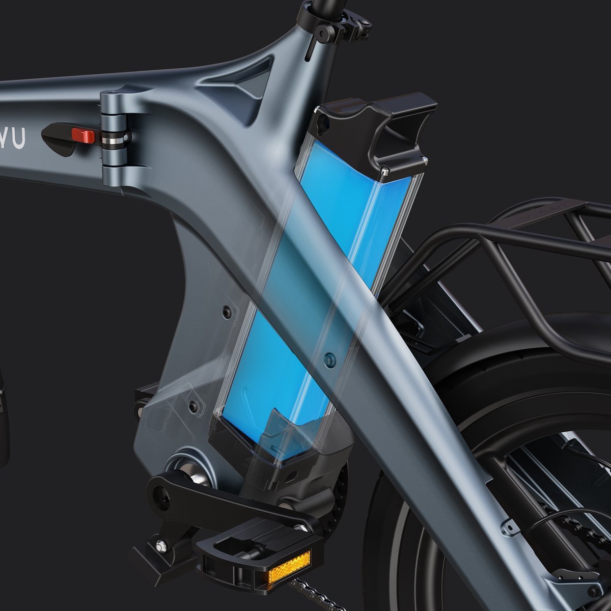 DYU T1 20 Inch Elektrische vouwfietsen - Elektrische fiets thumbnail 2