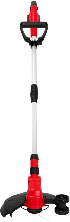 FERM - AX-POWER - GTM1004 - Grastrimmer - voor - 20V - accu - Zonder accu en lader - Telescopische steel - Steunwiel - Verdraaibare kop - Kantelbare steel - Plant beschermbeugel - Instelbare handgreep - Veiligheidsschakelaar - Snoerloze grasstrimmer