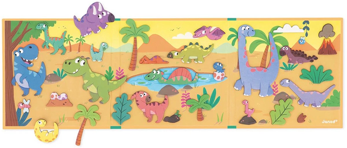 Janod - Magneti Stories - Dinosaurus – Educatieve magneetset — afbeelding 13