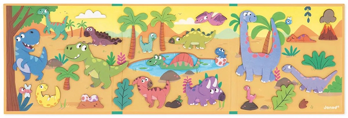 Janod - Magneti Stories - Dinosaurus – Educatieve magneetset — afbeelding 9