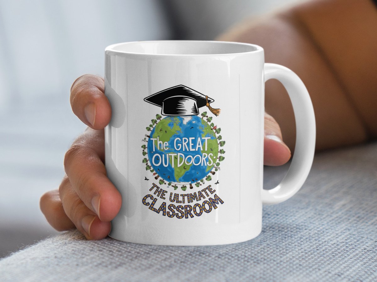 The Great Outdoors Mug, Ultimate Classroom Design, Leraar Cadeau, Educatieve Mok, Buiten Liefhebber Mok, Schoolcadeau