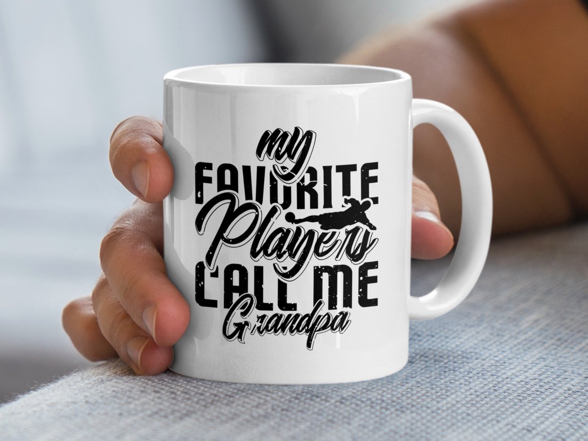 Voetbal Opa Mok, Mijn Favoriete Speler Noemt Me Opa, Voetbal Cadeau voor Opa, Voetbal Mok Cadeau, Opa Mok, Voetbal Fan Mok