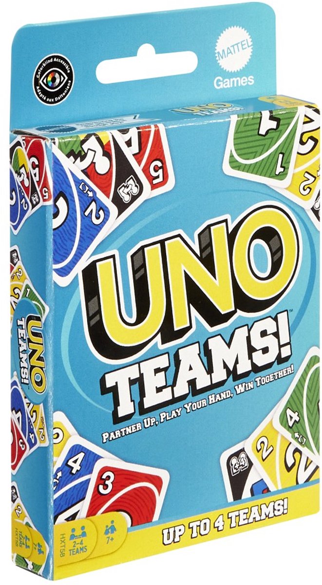 Mattel Games UNO Teams Kaartspel - Engelstalig — afbeelding 11