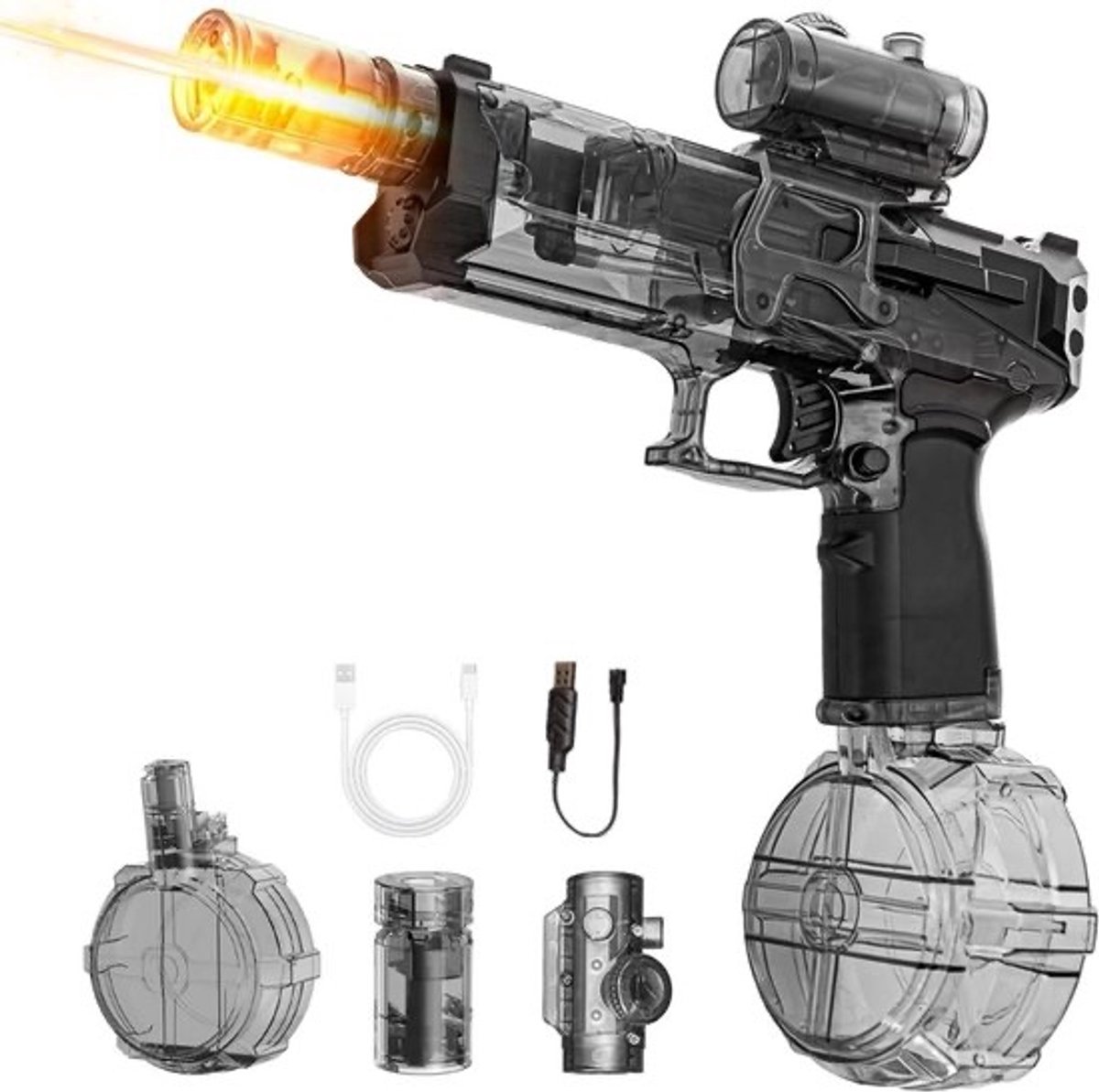 Astravon Elektrisch Waterpistool - Automatisch Waterpistool - 8 meter bereik - Zomer Speelgoed - Watergevecht - Super Soaker - Oplaadbaar Waterpistool - Kinderplezier - Waterpret - Strand Speelgoed - Tuinspeelgoed - Elektrisch Speelgoed - Waterbattle — afbeelding 2