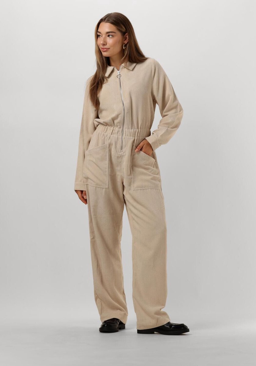 Lollys Laundry Aberdeen Jumpsuit Jumpsuits Dames - Zand - Maat XS