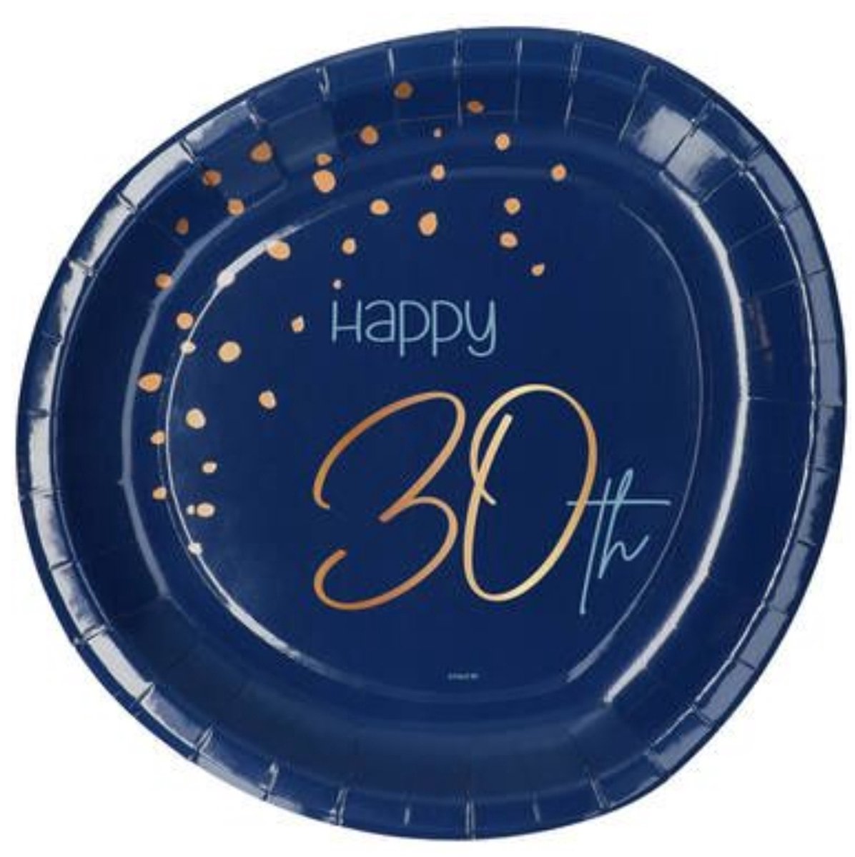 8 x Design Bordjes 30 jaar, Wegwerp, Verjaardag.