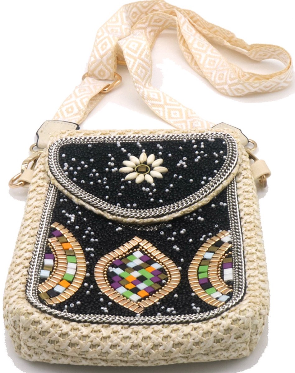 Schoudertas Kralen – 20x15cm – Speels & Trendy