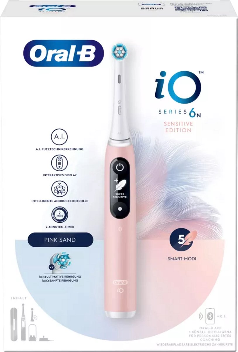 Oral-B iO 6N - Elektrische Tandenborstel - Sensitive Edition Pink Sand