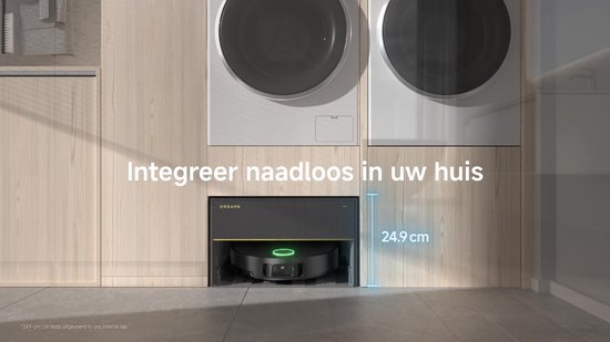 Dreame X50 Master - Robotstofzuiger met Dweilfunctie - Automatisch Water bijvullen - Navigeert onder meubels - Verwijdert verstrikte haren - Consistente Schoonmaakresultaten