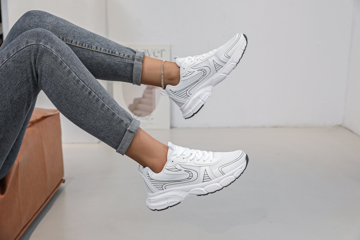 Sneakers Dames Sneakers Wit-Maat-38