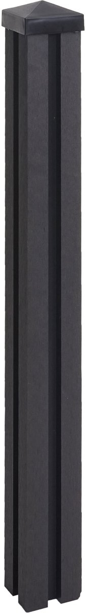 WPC paal Sarthe WPC schutting, pijlerpaal, insteeksysteem ~ 98cm, antraciet