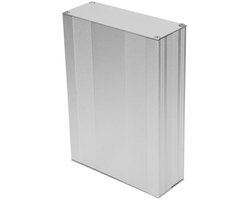 Aluminium behuizing voor elektronische projecten 54 x 145 x 200 mm - inbouwmontage cooling box met PCB terminal.