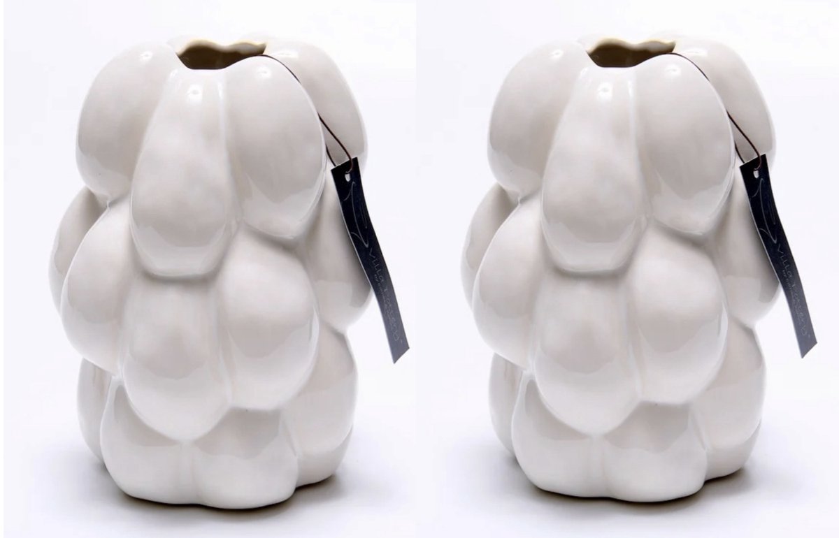 Villa Pottery Vaas - Villa Pottery - Decoratie - Woondecoratie - Keramiek - Berber 5 White Wit