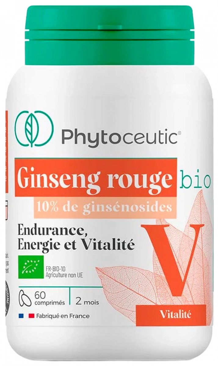 Goedkoopste Phytoceutic Rode Ginseng Organic 60 Tabletten