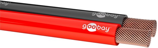 Goobay Luidsprekerkabel 2 x 0.75mm² - CCA - Rood/zwart - 100 m