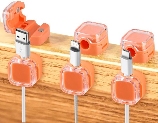 Electraline 71707 Pack de 5 clips de câble magnétiques avec bande