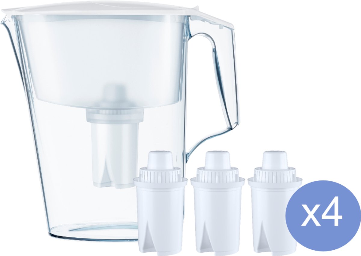 Waterfilterkan Standard B15 + Jaarvoorraad Wisselpatronen – 4 Sets van 3 Stuks B15 Cartridges