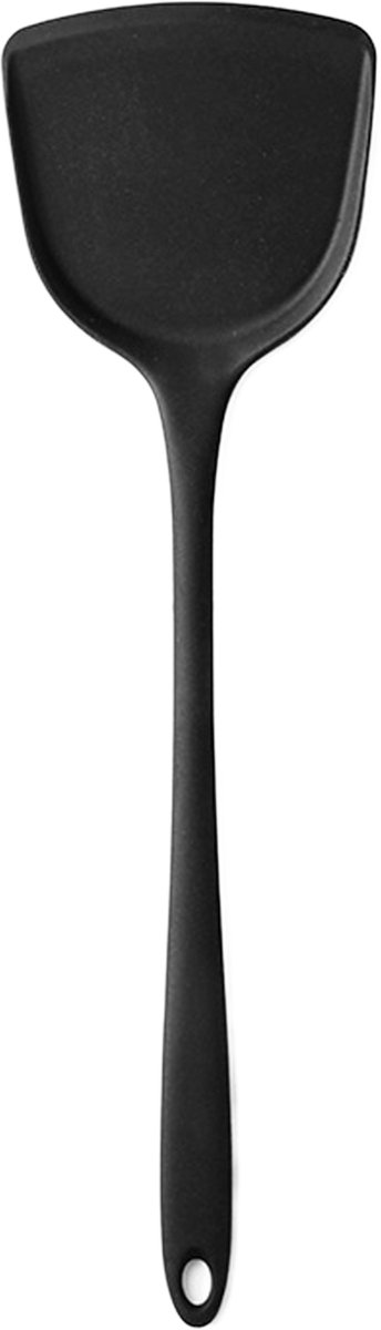 Somstyle Wokspatel - 32.5 x 9 x 9.5 CM - Bakspatel - Siliconen Bakspaan - Spatel - Zwart