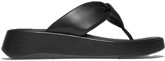 FitFlop F- Mode à plateforme en cuir souple Mode Knot NOIR - Taille 40