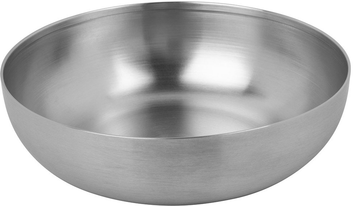 ROYAL - Roestvrijstalen voerbakje - Zwart, zilver en goudbrons