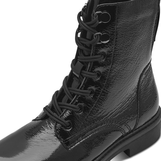 Tamaris Bottes à lacets à lacets Laque noir - Taille 37