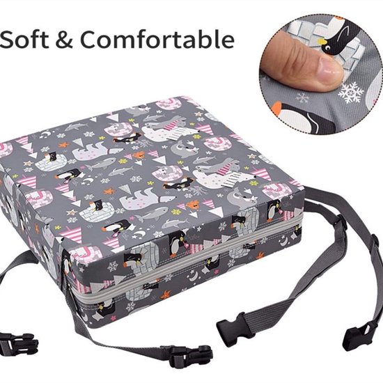 Mogi Products-Stoelverhoger-Verhoogkussen-Zitverhoger-Peuter Stoelverhoger-8cm Verhoogkussen met Dierenprint van Mogi Products — afbeelding 4