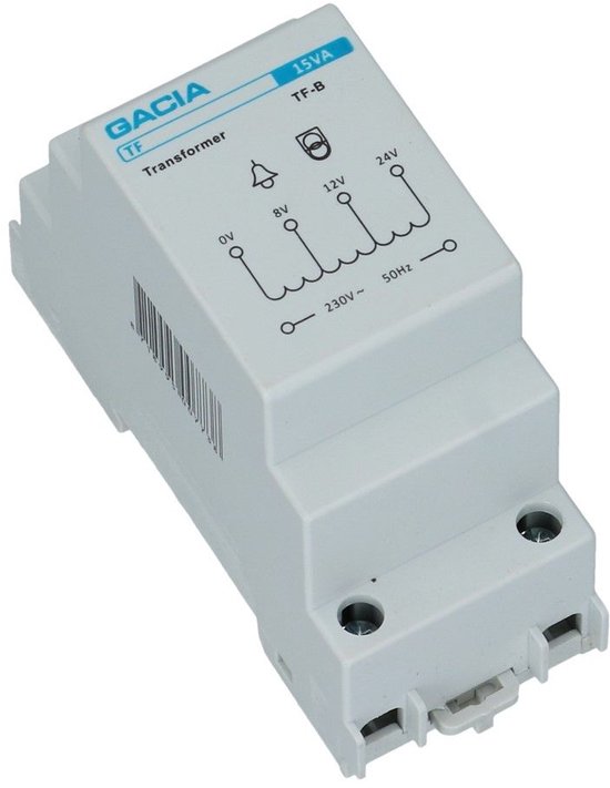 GACIA TF-B beltrafo 8-12-24V (15VA) — afbeelding 2