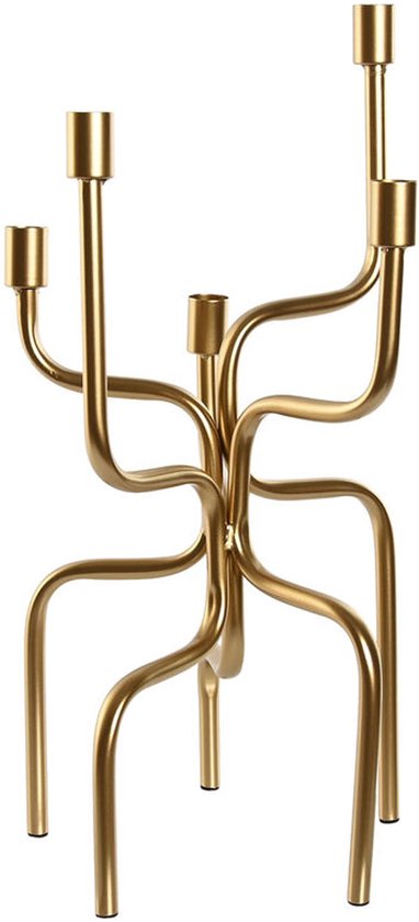 Home ESPRIT en métal doré 25 x 25 x 51 cm