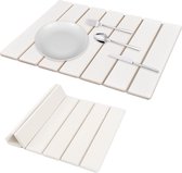 Set van 4 absorberende diatomeeënonderzetters, waterabsorberende stenen dienblad, sneldrogend, geschikt voor handdesinfectiemiddelen, kopjes, drankflessen, plantenflessen