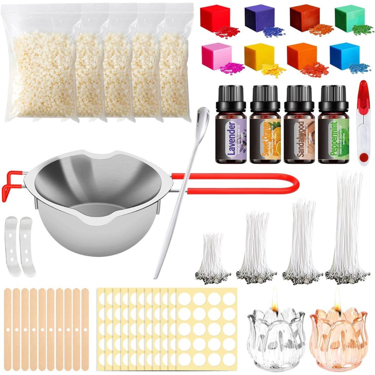 DailySupplies® Smeltpan voor Kaarsen - Smeltpan - Kaarsen Maken voor Volwassenen