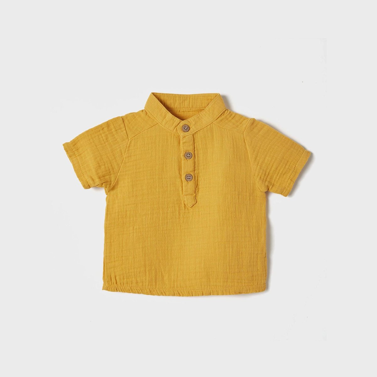 Babyshirt met korte mouwen OrganicEra Biologisch Mousseline Baby S/S Shirt