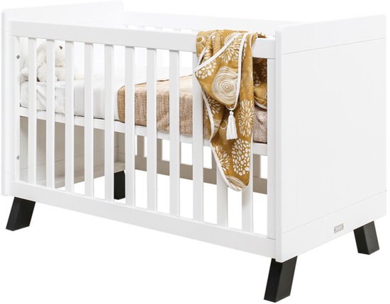 Bopita Juno Ledikant - 60x120 cm - Wit/Zwart
