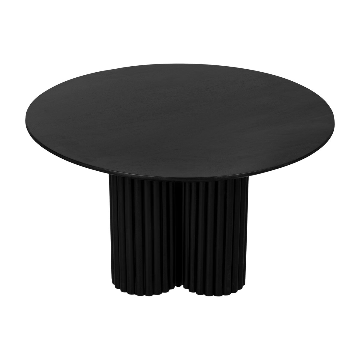 Lewis & Loft Salontafel Lane - Rond ⌀80 cm - FSC®-gecertificeerd mangohout - Zwart