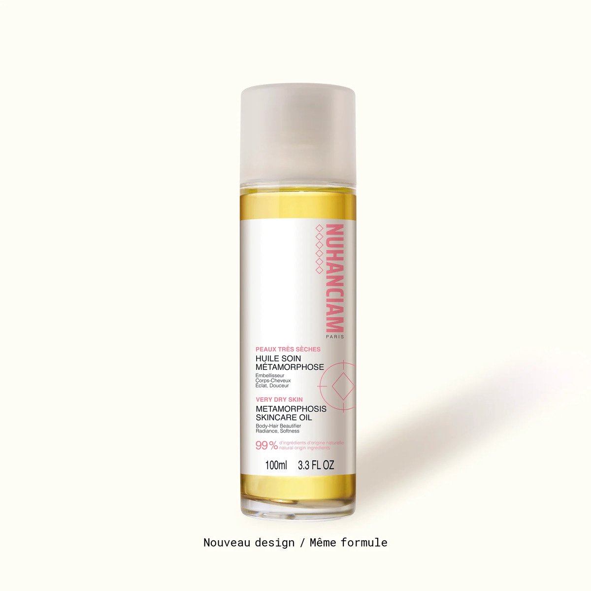 Nuhanciam Metamorfose FI Lichaam Verzorging Olie, Glans, Comfortable, Soepel en Zachtheid 100ml