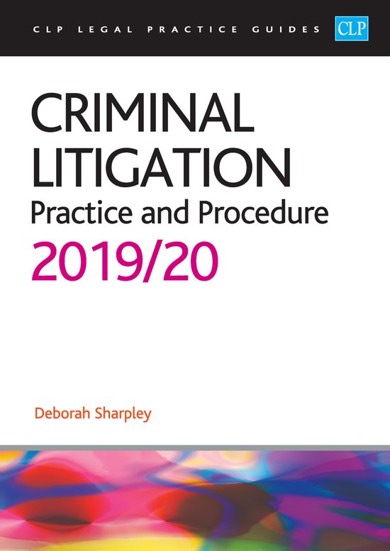 Criminal Litigation: 2019/2020 - cover