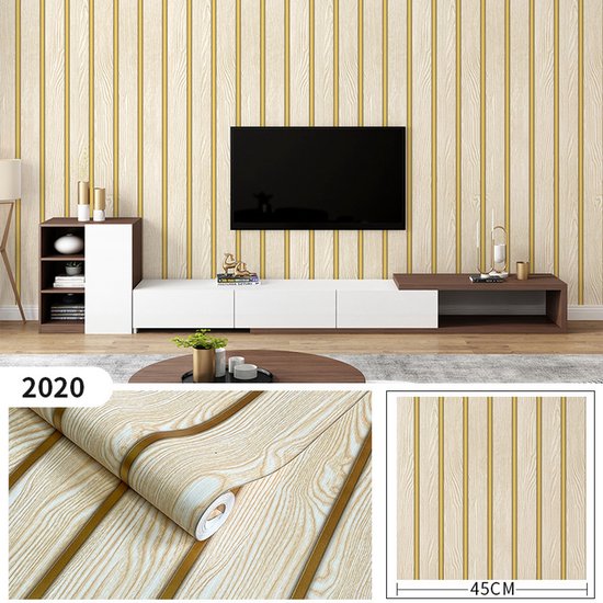 Mysflosy Vinylvloer, zelfklevend, pvc-vloerbedekking, houtlook, waterdicht, eiken blond, 15,24 cm x 91,44 cm, 36 planken, afdekking 5 m²