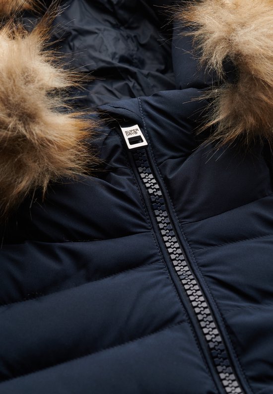 Superdry - Doudoune Fuji avec capuche en fausse fourrure - Femme - Doudounes