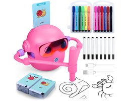 foto van MMOBIEL Tekenrobot voor Kinderen - Educatief speelgoed voor 3-9 jaar - Roze