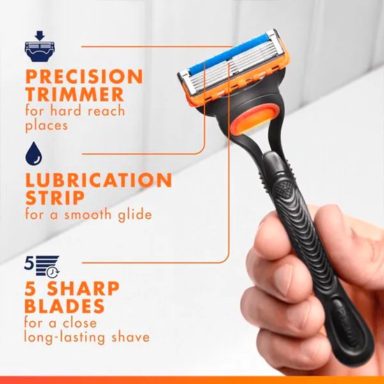 Gillette - Fusion 5 - Scheerset - Precisie en comfort - Houder & 3 Navulscheermesjes