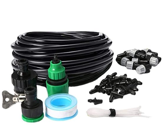 Tuinirrigatiesysteem, 40 m 10 m, automatisch, druppelirrigatieset, 299-delig, geschikt voor