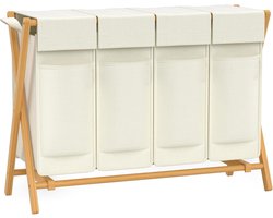 Equivera Wasmand 4 Vakken - Wasmand - Wassorteerder - Wasbox