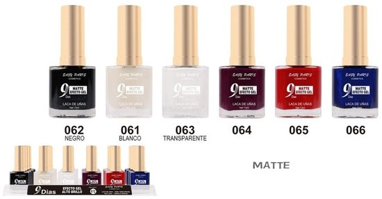 Easy Paris - Nagellak - Mat Transparant - 1 flesje met 13 ml inhoud - Nummer 063