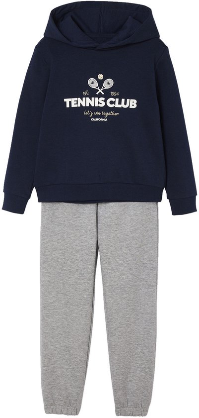 Vertbaudet Sportieve set met sweater met capuchon en joggingbroek voor meisjes