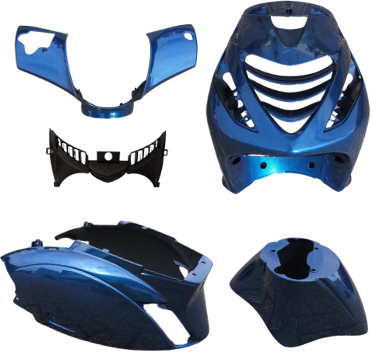 Plaatset aplus passend op piaggio zip sp 5 delig - diamond blue metallic