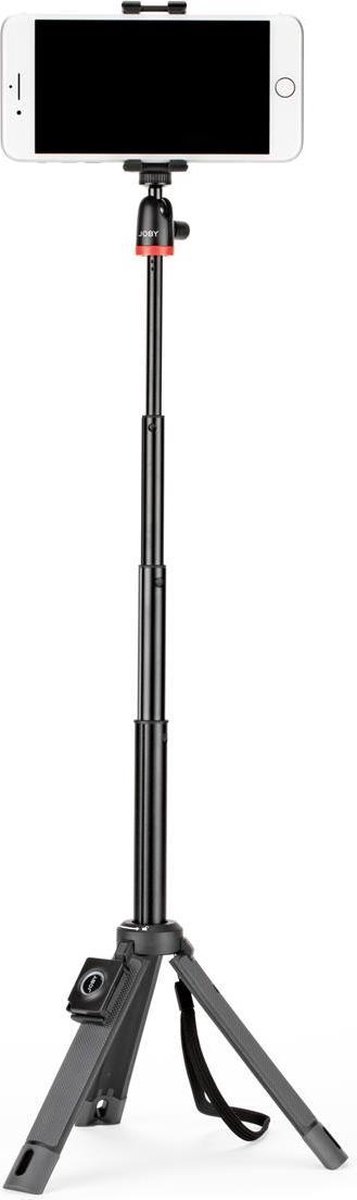 JOBY TelePod Mobile Tripod 1/4 inch – Zwart – Inclusief smartphonehouder en kogelkop