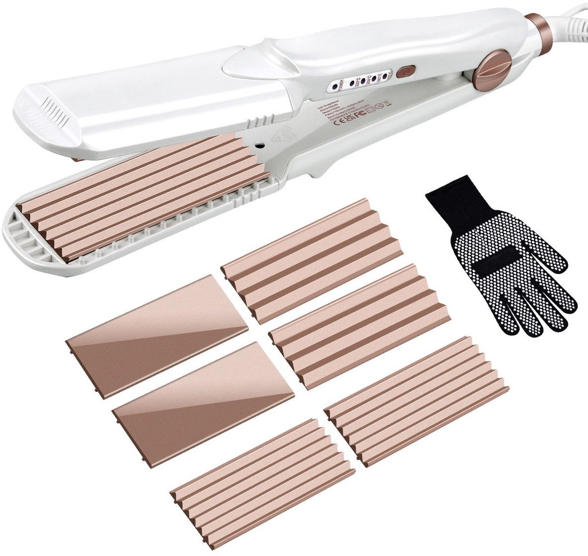 3 in 1 Krultang Crimper Easy Waves Toermalijn Keramische - 3 - €34,99