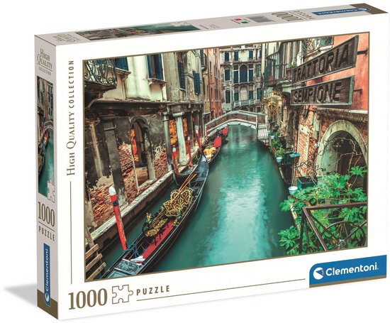 Clementoni - Puzzel - 1000 Stukjes - VenetiÃ« Kanaal - Puzzel Voor Volwassenen