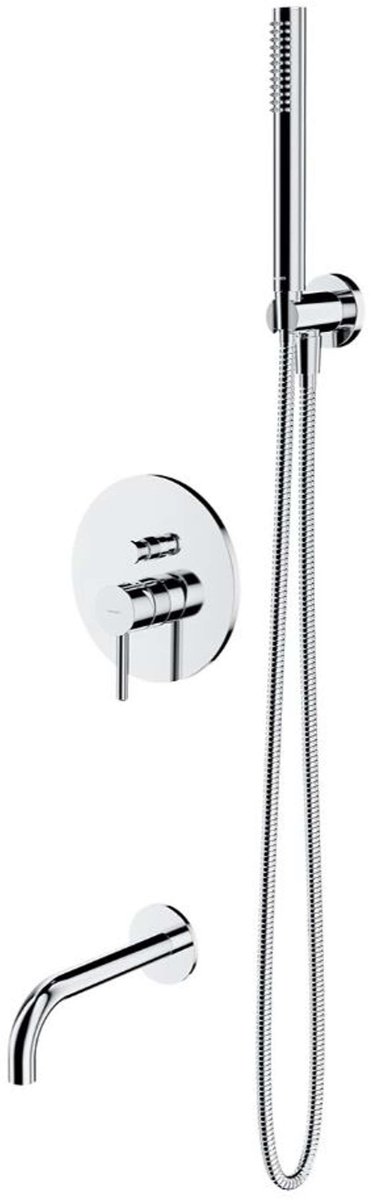 OMNIRES Y - Inbouw badkraan, 3-gats installatie, met hoofddeel, met accessoires, chroom SYSYW01CR